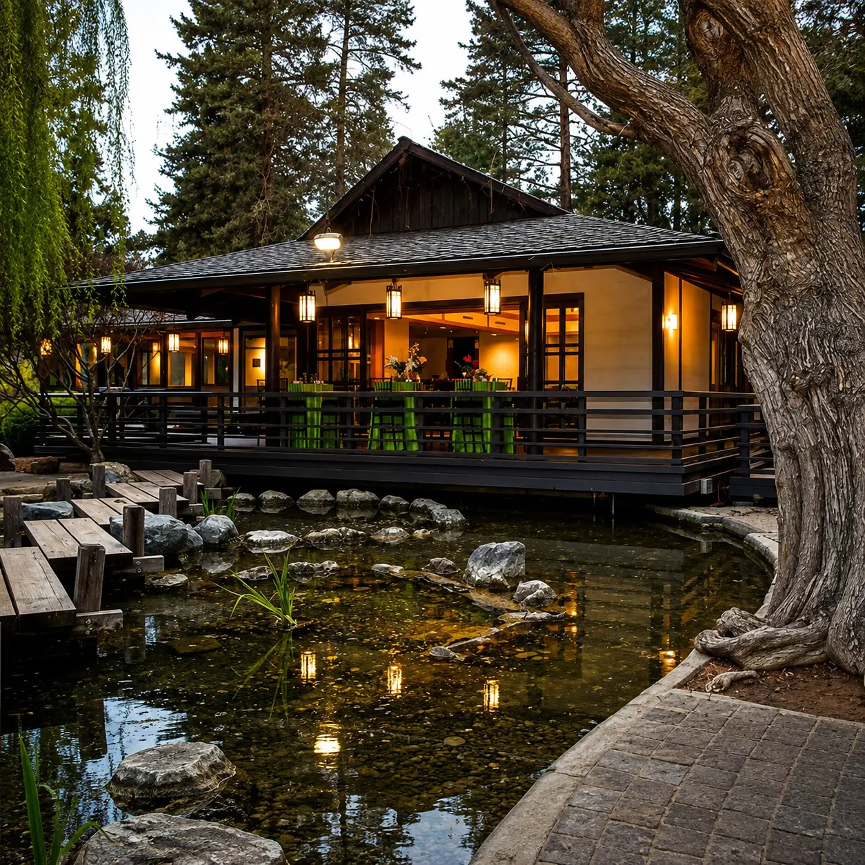 Casa de Té entre Reflejos